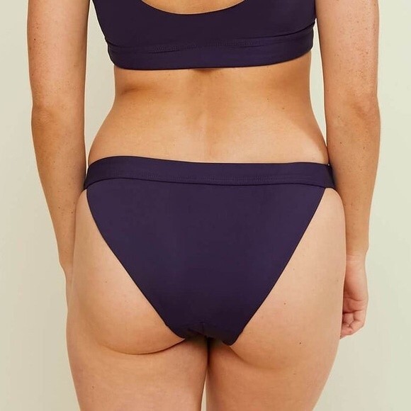 Andie Swim Size XXXL Navy Blue Banded Cheeky Bottom Sexy Beach Classic Low Rise - Picture 8 of 9